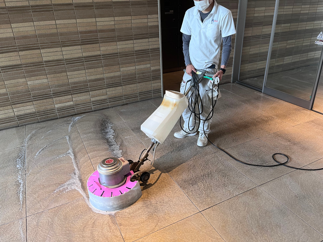 床面機械洗浄